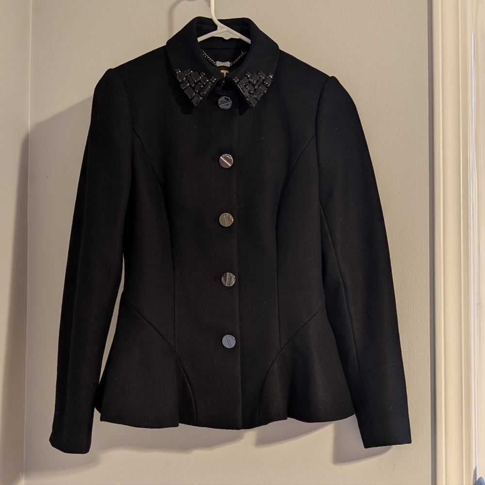 Ted baker jewel black wool cashmere jacket Size 1